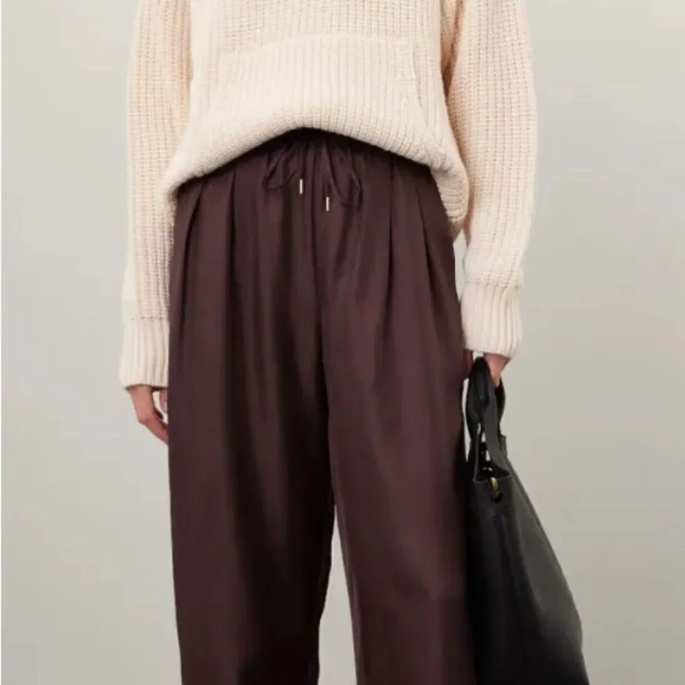 Silk Laundry Slouch Pants Size Small